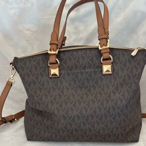 Michael Kors Brown Signature Tote Bag